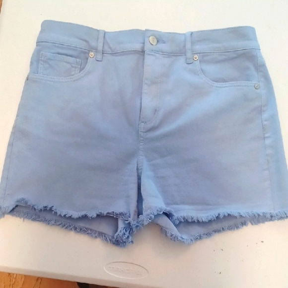 LOFT Pants - LOFT Periwinkle Blue, Cut-off Style Jean Shorts with Frayed Hem, Size 28 (6)